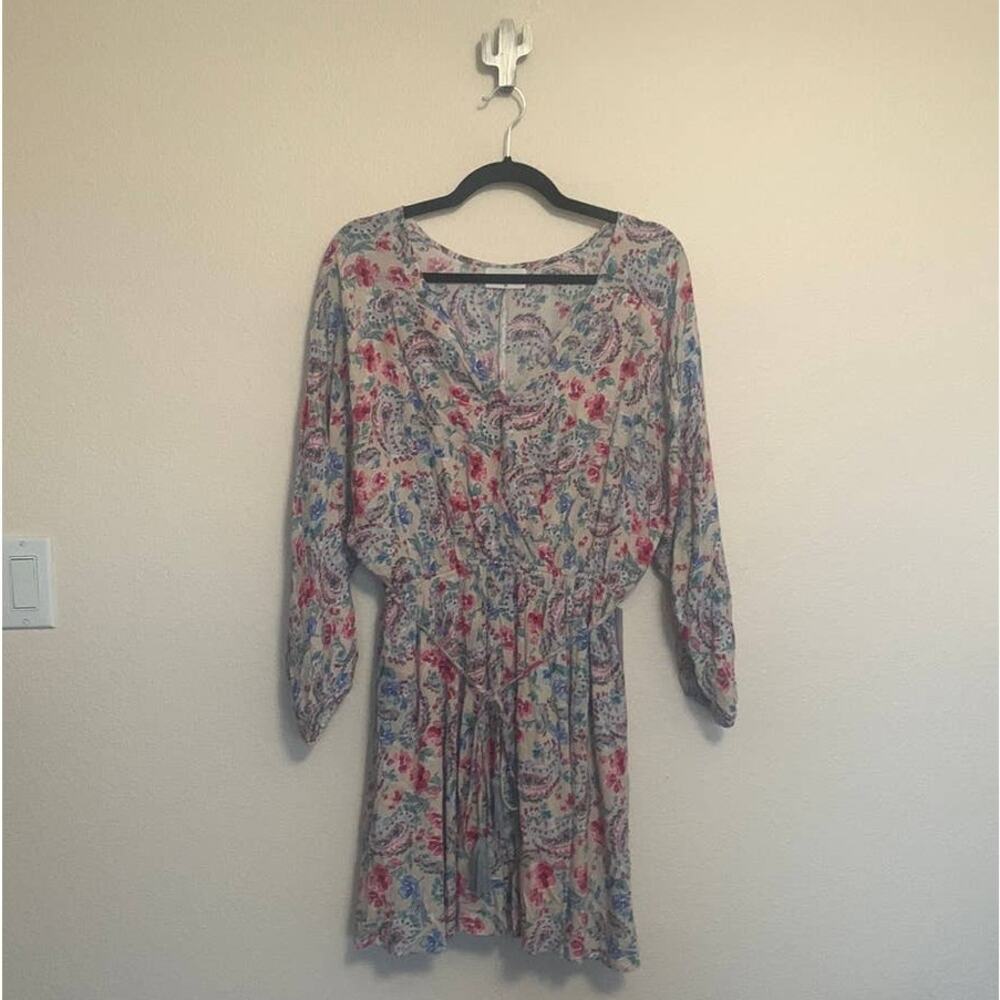 NWT‎ Aura Boho Floral Tassel Mini Dress